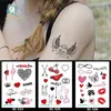 15 * 10.5 CM Tymczasowe Tatuaże Wodoodporne Naklejki Tatuaż Naklejki Body Art Painting for Party Decoration ETC Mieszane Kochanka Skrzydła Angel Heart