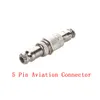 5 Sets GX12-5 5 Pin 12 mm Mannelijke vrouwelijke kontverbindingskit Gx12 Socket/Plug Aviation Plug Interface