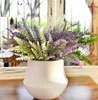 Manojo de lavanda artificial, flores de seda, lavandas para fiesta de boda, flores decorativas para el hogar, lavanda artificial gratis