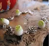 China Folk Ceramic Bracelets Beads Flower Handnmade Jewelry Link Chain Charm Bracelet for Women Mix 9Colors Wholesale