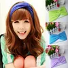 Mode Candy Farben Frauen Stretch Twist Stirnband Turban Weiche Sport Yoga Kopf Wrap Bandana Kopfbedeckung Böhmen stil Haar Zubehör