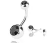 50pcs Mix Body Jewely Piercings 316L Medical Stainled Steel Navel Ring Belt Button Ring Charms Composes 8Colors