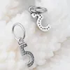 Nummer 5, Clear CZ 005 100% 925 Sterling Silver Pärlor Passa Pandora Charms Armband Authentic DIY Fashion Smycken