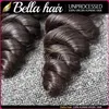 9a Loose Wave Curl Peruansk Human Hair 3 eller 4 Bunds Full Head 100 Virgin Remy Hair Extensions Dålig vävväv Naturlig Blac8006110