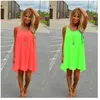 Partihandel-Sommarklänning 2020 Sexig Backless Slingband Tillbaka Chiffon Beach Dress Party Women Clothing Vestido Backless Chiffon Dress