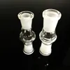 Vattenpipor 18mm hane 14mm hona glasadapter dropdown Clear Lab Glassware Joint Extension for quartz banger nail bong