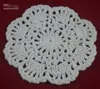 Partihandel - 100% bomull handgjorda virka doily bordsduk, 6 mönster anpassad, bröllop dekoration virka applique 30pcs / lot zj001