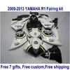 Kit carenatura moto ABS per YAMAHA YZF-R1 2009-2011 2012 2013 nero bianco LUCKY STRIKE YZF R1 set carenature 09-11 12 13 HA59