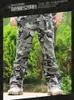 101 airborne jeans treinamento casual plus size algodão respirável multi bolso militar do exército camuflagem calças de carga para men221i