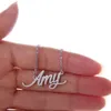 Amy Nameplate for Women Personalized Dchoker Name Necklace Tag Stainsal Steel Girls Musticized 18K Gold Gold Hompts ، NL-2391