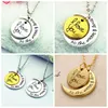 7Styles I Love You To The Moon and Back Necklace Lobster Clasp Hot Pendant Necklaces Fashion Jewelry