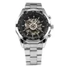 Hot 2024 Vinnare Brand Luxury Sport Men Automatic Skeleton Mechanical Military Watch Men Full Steel Rostly Band Reloj