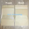 5.5''X7.9 '' (14x20cm) Papier Kraft z Clear Window Stand Up Packaging Package Torba na żywność Przechowywanie do kawy Zamówienie zamek błyskawiczny