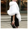 Luxurious Faux Fur Bridal Shawl Fur Wraps Marriage Shrug Coat Bride Winter Wedding Party Boleros Jacket Cloak Burgundy Black White Red