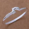 20pcs lot gift factory 925 silver charm bangle Fine Noble mesh Dolphin bracelet fashion jewelry 1304272E