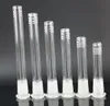 Hookah glass downstem 14mm 18mm male female joint Lo Pro Diffused Down stem with 6 cuts wholesale