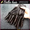 Bella brasiliansk funmi hår naturlig färg vågig bouncy vår curl förlängningar 3pcslot fabrik2455446