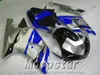 7 regali bodykits per SUZUKI GSX-R600 GSX-R750 01 02 03 kit carena K1 GSXR600/750 2001-2003 argento blu nero carenature set XA69