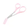 Brwi Trimmer rzęs przerzedzający naski grzebienia klipsy rzęs nożyczki kształtujące narzędzie do brwi kosmetyczne Pink5312892