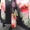 All'ingrosso-2020 Abito lungo senza maniche in chiffon da donna Abito lungo da festa floreale estivo Boho Abito estivo Plus Size