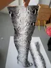 Sexy Brand Python Pattern Leather Pointed Toe Thigh High Boots Kim Women Snakeskin Lady High Heels Over Knee Long Booty Shoes Plus Size 42