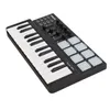 Alta Qualidade Worlde mini Portátil Mini Teclado e Drum Pad 25-Key USB MIDI Controlador Frete Grátis