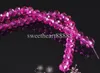 Hot sell 1200pcs/lot Hot Pink Faceted Crystal Rondelle Beads 6mm Jewelry DIY Loose Beads New