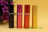 500pcs 5ml aluminum Perfume Bottle Sprayer Perfume Glass Bottle pipe carved floral perfume bottles atomizer Travel Pack