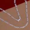 silver figaro chains for men