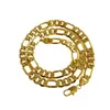 8mm * 60cm 24k plaqué or mâle collier plaqué or hommes bijoux alluvionnaire élégant vintage chaîne dorée bijoux