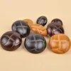 15/18/23/25mm shank Buttons plastic imitaiton leather for clothes suit dress handmade Gift Box Scrapbook Craft DIY favor Sewing