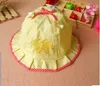 Baby cotton newborn hats summer caps toddle sunbonnet sunhat baby butterfly caps 50pcs/lot