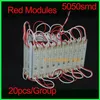 3つのLEDスーパーブライトネスLEDモジュールライト白赤緑青黄色いDC 12V防水IP65 5054 5050 SMD LEDサインライト