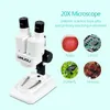 Freeshipping 20x LED Binocular Stereo Mikroskop PCB Lödverktyg Insect Plant Watch Studenter Science Educational Microscope Kids Gift No USB