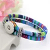 Nouveauté entière 9 couleurs morceaux classiques boutons pression bijoux Bracelet Style ethnique coton corde bricolage boutons pression bijoux 2479