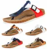 Whole 5 Color Summer Femme Men Flats Sandals Slippers Cork Chaussures décontractées Unisexe Imprimer les couleurs mixtes Flip Flop Taille 354355556183