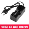 New 2015,Free DHL,50PCS 18650 EU wired Single Battery charger for all 18650 rechargeable battery