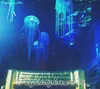 3m Lighting Pendent Jellyfish Blue Inflatable Jellyfish Balloon With LED Light for Party/Event