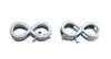 (20, 50) PCS/lot 8 MM Infinity avec foi Glisser Charmes DIY Alliage Accessoires Fit Pour 8mm Bracelet En Cuir Porte-clés Téléphone Bandes