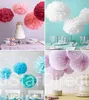 Buy 10pcs get 10pcs Free-Multi colors 15cm (6") Tissue Paper Pom Poms Wedding Party Decor Flower Balls For Baby Room Decor