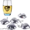 500pcs/lot Stainless Steel Heart Shape Tea Infuser Strainer Filter Loose Leaf