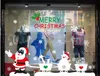 Snöflinga prydnadsklister Snowflake Santa Renfönster Visar utan lim Elektrostatisk Incognito Marry Christmas Wall Stickers CS002