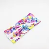 Bebê miúdos criança Algodão Floral Bandanas Plano Knot Headbands Headwrap planta flor FD6559 Turban Tie Knot cabeça envoltório faixa de cabelo