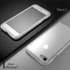 Paraurti di lusso Bobyt per Apple Iphone 7 Custodia Trasparente posteriore Telaio in alluminio per iPhone 7plus in metallo Custodia antiurto protettiva