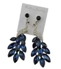 Fashion retro silver plated rhinestone earrings crystal peacock theme women jewelry
