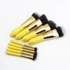 Одесси PRO 9 штуки мягкие синтетические волосы макияж кисти жёлтые деревянные ручка полный набор косметический макияж кисть для лица