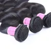 Brazilian Virgin Hair 3 Bundles Remy Human Hair Wefts Straight Body Wave Peruvian Weave Color 1B Ombre Human Hair Weave Extensions
