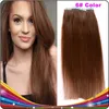 ELIBESS Tape Human Hair 14''-26'' 2.5g/pc 40pcs Straight Double Drawn Brazilian Human Hair Extension Skin Weft With American Glue