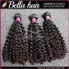 1pclot peruansk lockiga mänskliga hårkvalitetsförlängningar naturliga färgbuntar 1026 tum 9a bella hår6883842