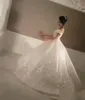 Abito da sposa vintage arabo lungo abito da sposa con spalle scoperte e scollo a V, abito da sposa taglie forti su misura